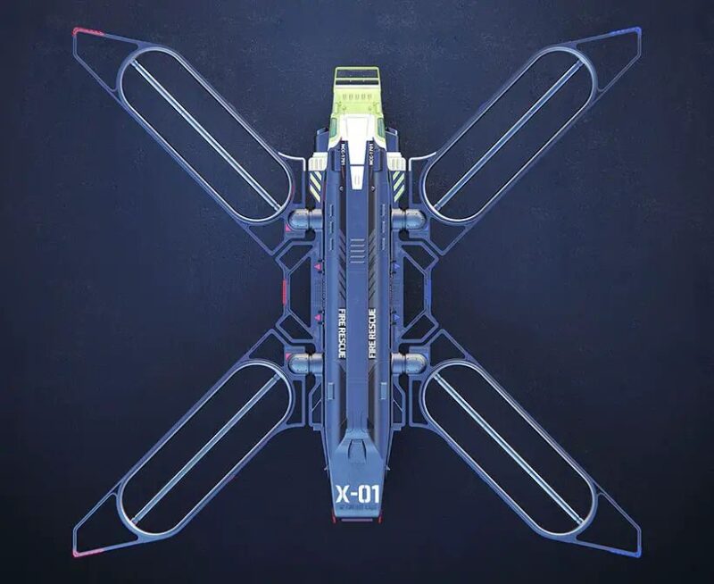 Firefly X-01消防救援機 撲滅野火的未來無人機概念 | 癮車報