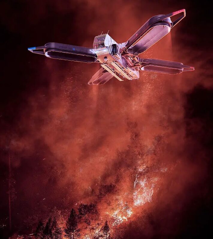 Firefly X-01消防救援機 撲滅野火的未來無人機概念 | 癮車報